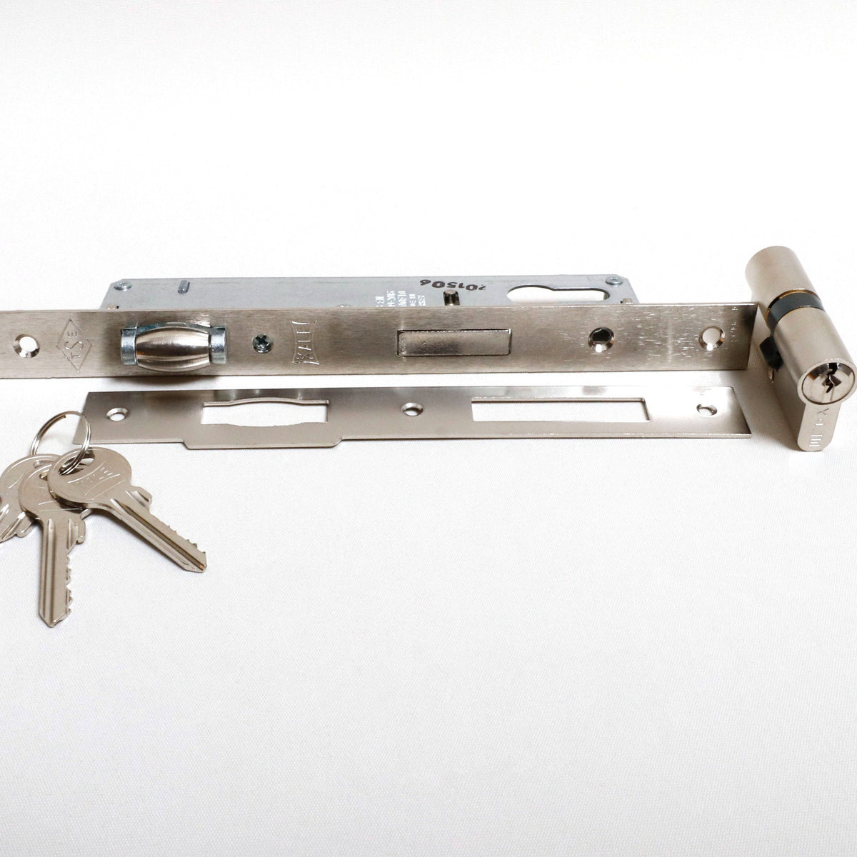 KALE SİL.DAİRE KİLİDİ MAKARALI 155/20 MM NİKEL - Görsel 3