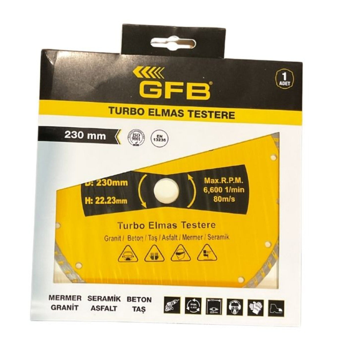 GFB TURBO ELMAS KESİCİ 230 MM 2387 - Görsel 2