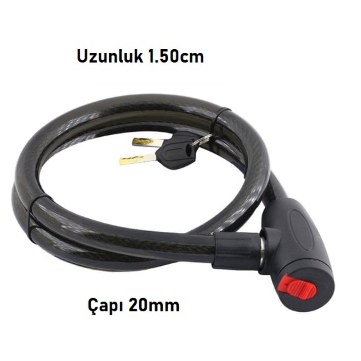 YUMA MOTORBİSİKLET KİLİDİ 20X120 CM YM-735 - Görsel 4