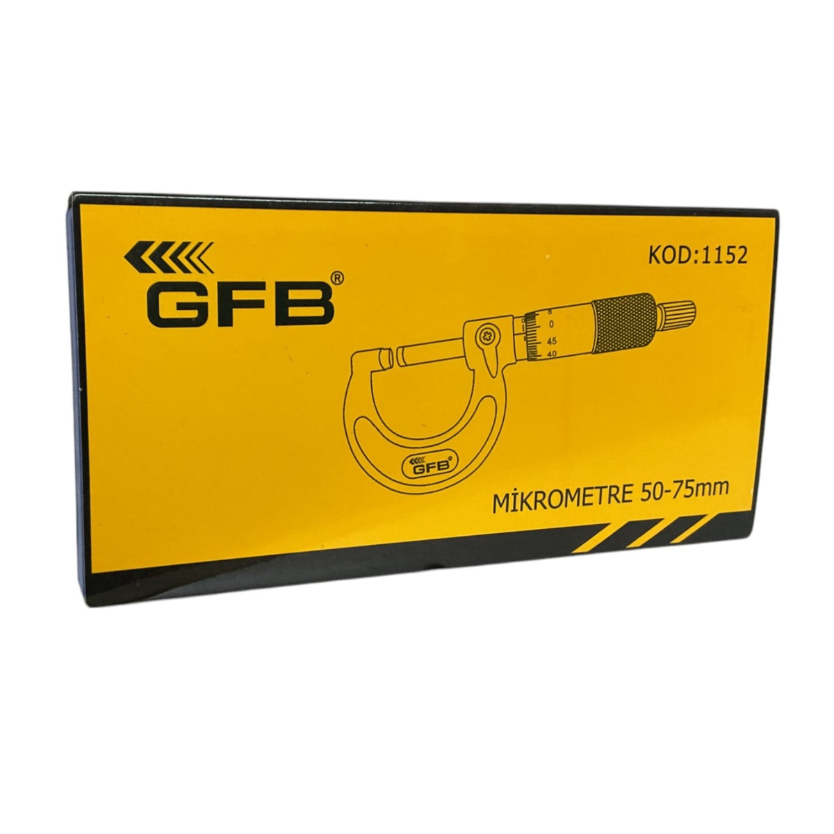 GFB DIŞ ÇAP MİKROMETRESİ 50-75x0.01 MM KOD:1152 - Görsel 2