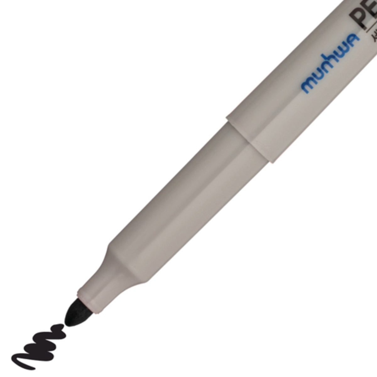MUNHWA PERMANENT MARKER ASETAT KALEMİ FINE SİYAH - Görsel 6