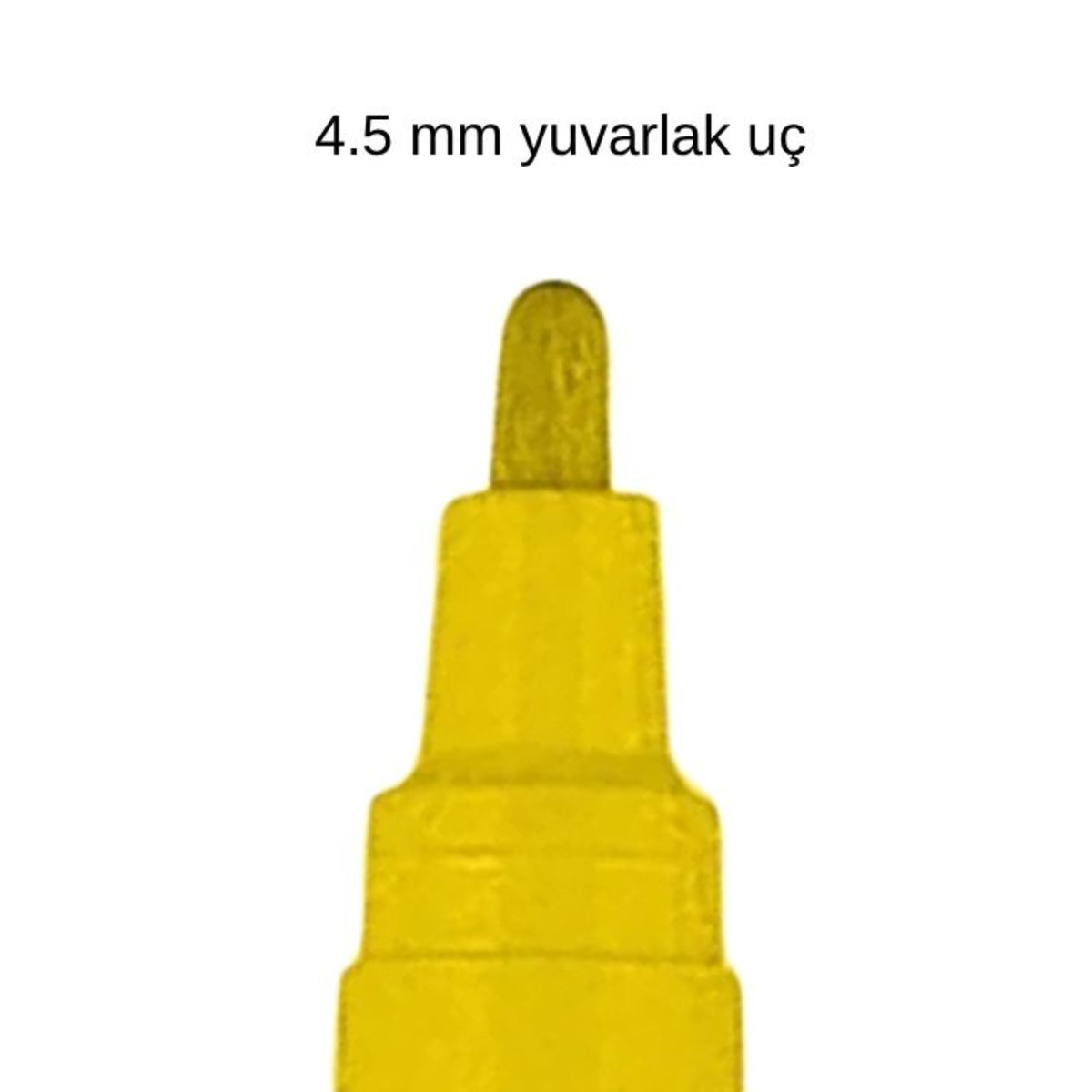 MUNHWA PAINT MARKER İNCE TAM ÖRTÜCÜ KALEM SARI - Görsel 3