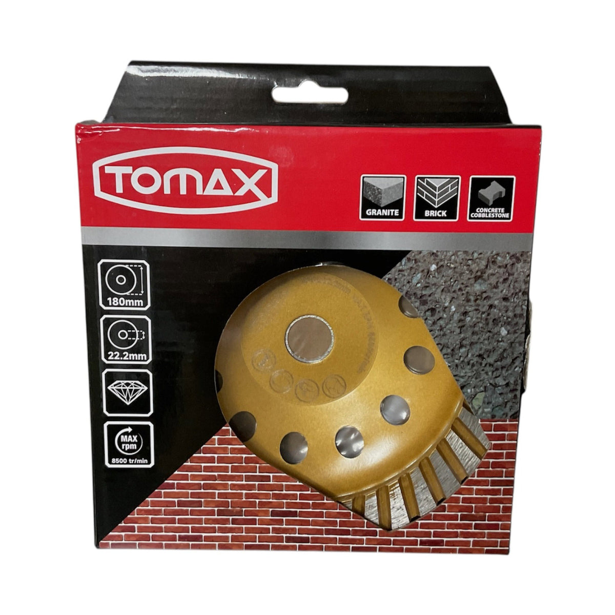 TOMAX TURBO ELMAS BETON YÜZEY TEM.DİSKİ 180 MM - 4. görsel