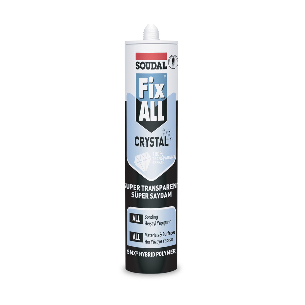 SOUDAL FİX ALL CRYSTAL ŞEFFAF 290 ML (122530) - 1. görsel