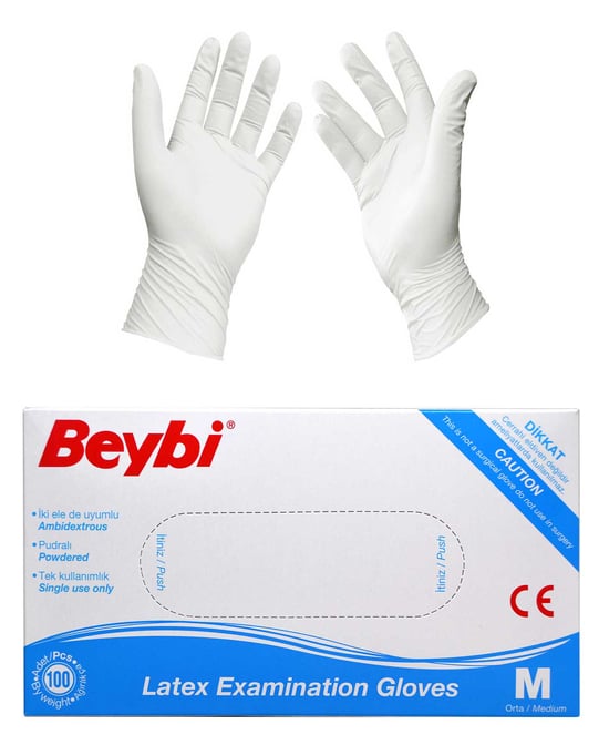 Beybi Pudralı Muayene Eldiveni