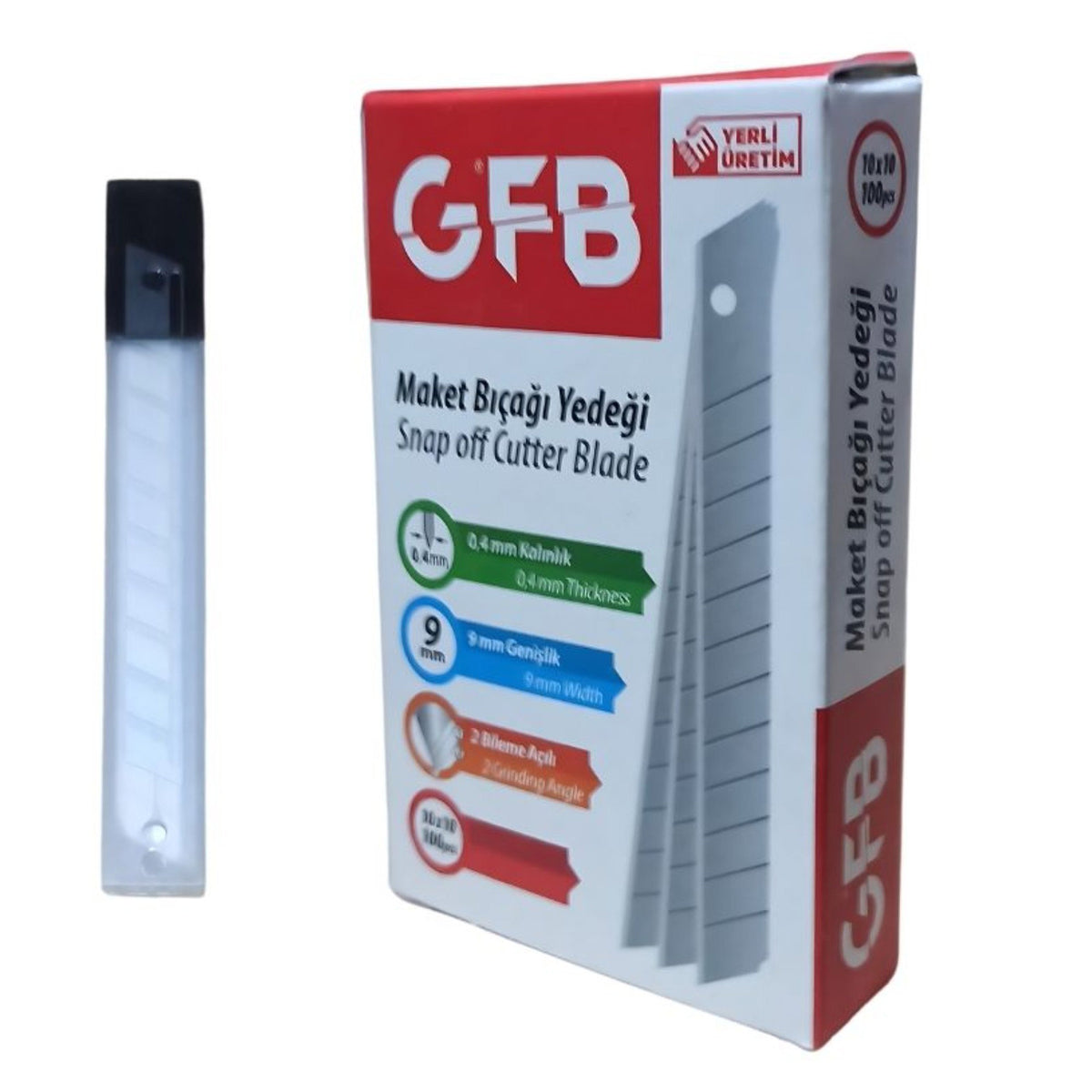 GFB MAKET BIÇAĞI YEDEĞİ DAR 9 MM 0.40 MM KOD: 4525 - Görsel 6
