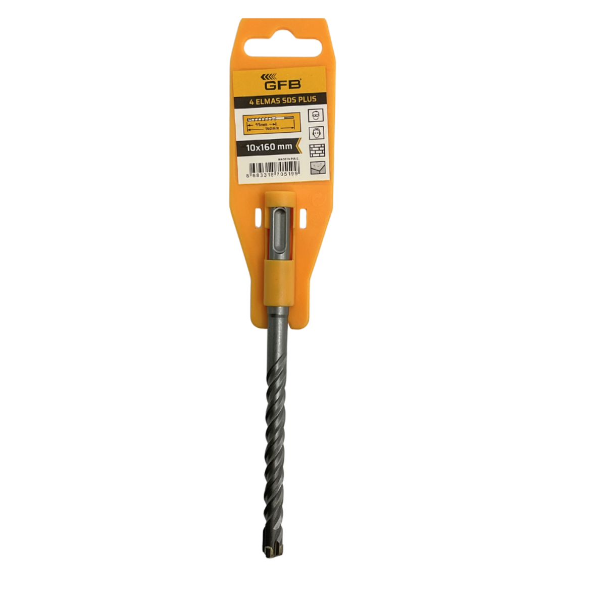 GFB 4 ELMASLI SDS PLUS MATKAP UCU 10x160 MM 2086 - görsel 1