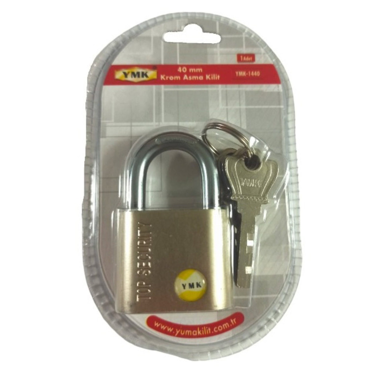 YMK ASMA KİLİT KROM 40 MM YMK-1440 - Görsel 2