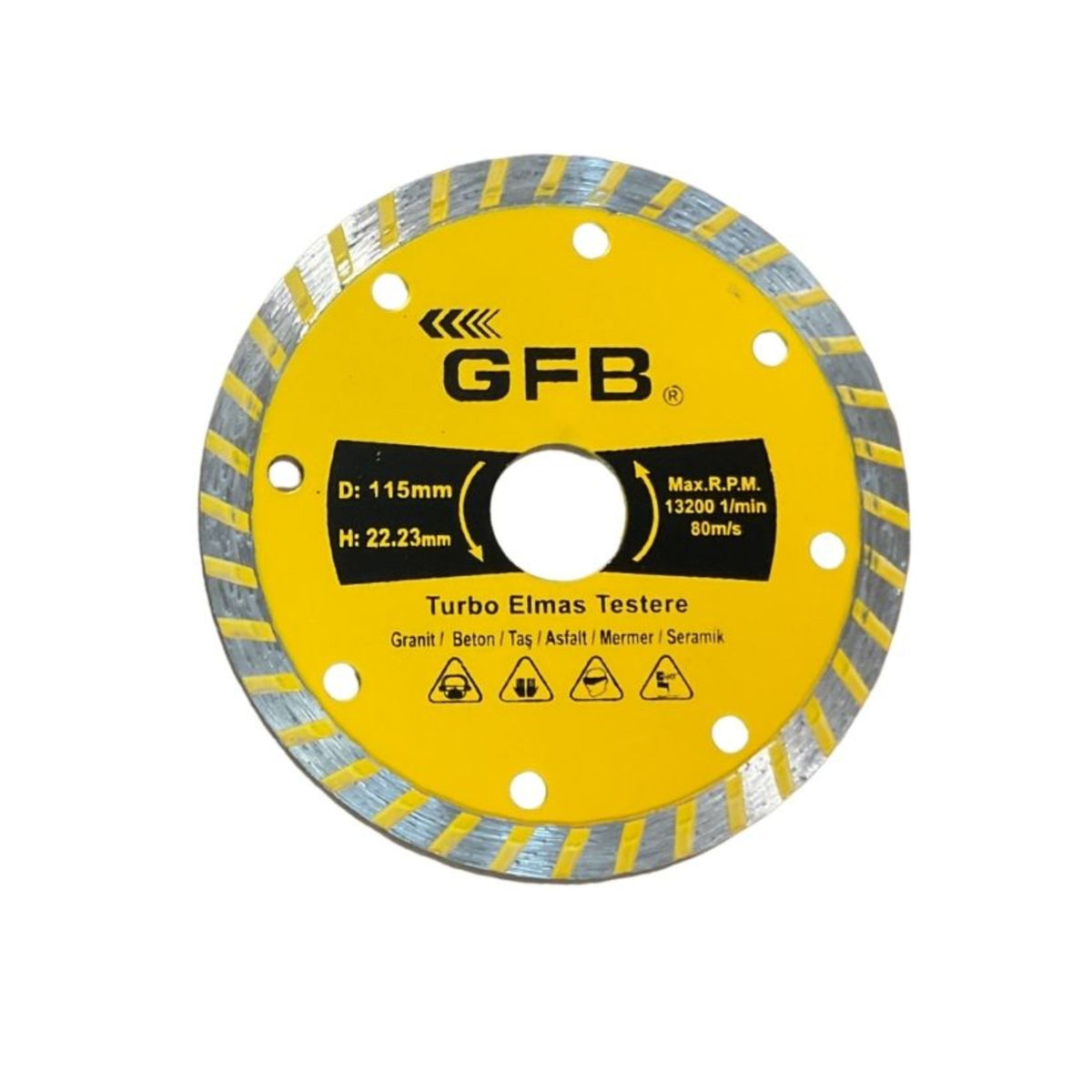 GFB TURBO ELMAS KESİCİ 115 MM 2385 - Görsel 1