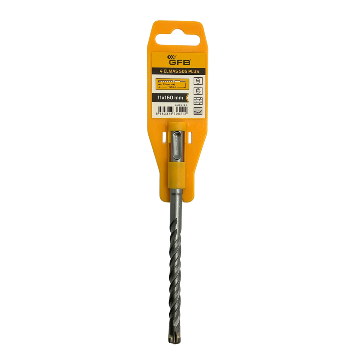 GFB 4 ELMASLI SDS PLUS MATKAP UCU 11x160 MM 2088 - görsel 1