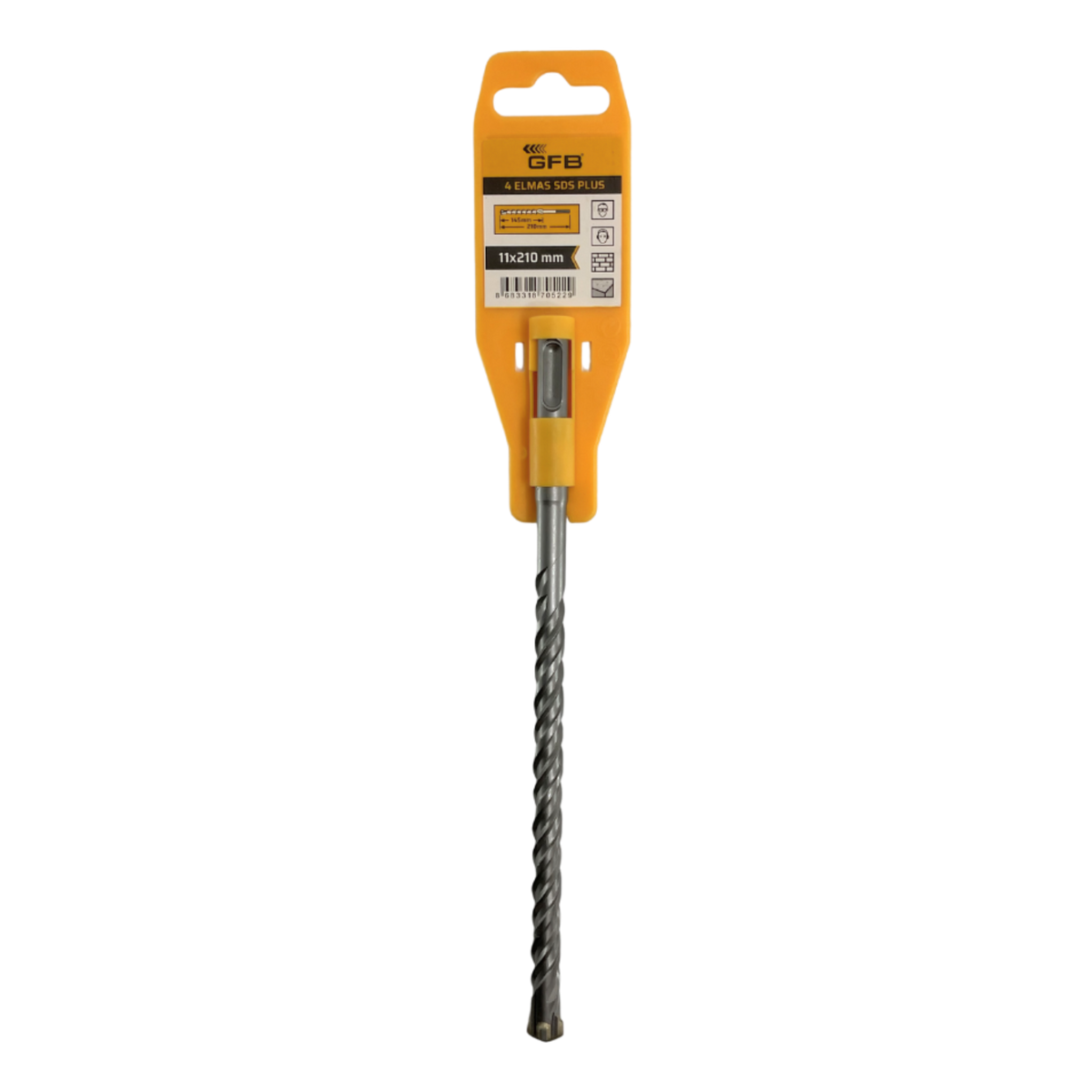 GFB 4 ELMASLI SDS PLUS MATKAP UCU 11x210 MM 2089 - görsel 1