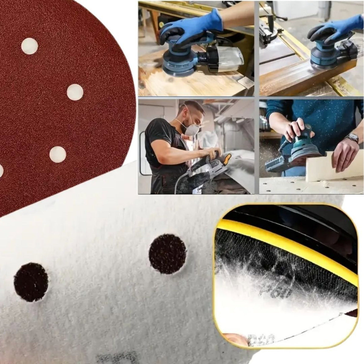 GFB CIRT ZIMPARA NK 8 DELİK 125 MM 80 KUM KOD: 6932 - görsel 3