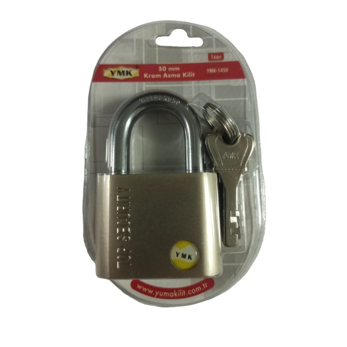 YMK ASMA KİLİT KROM 50 MM YMK-1450 - Görsel 2