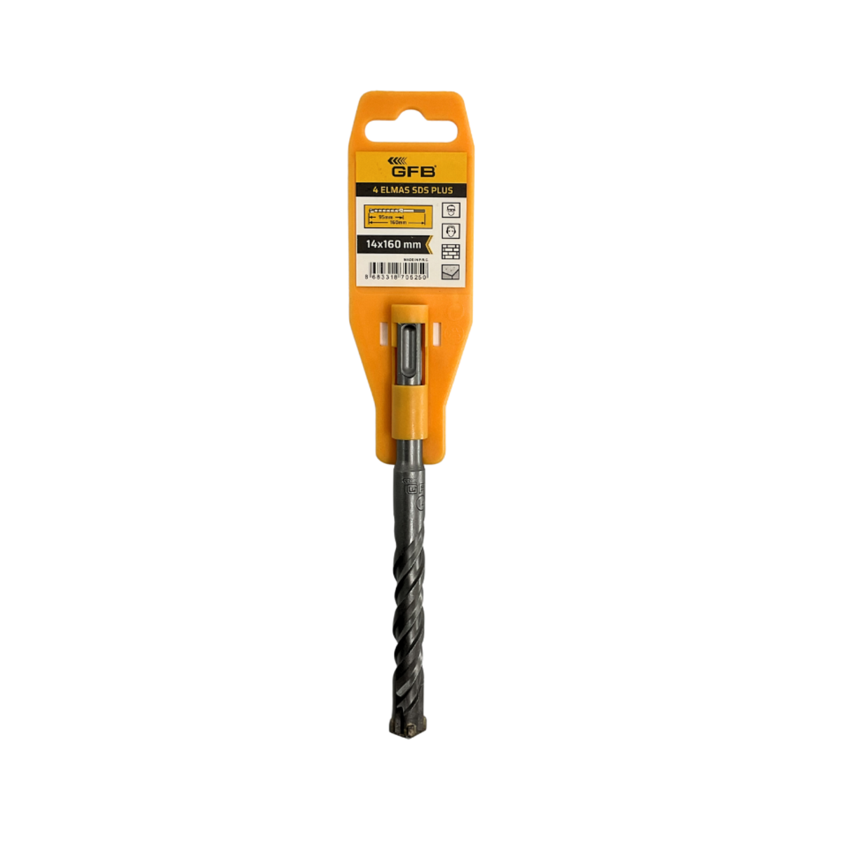 GFB 4 ELMASLI SDS PLUS MATKAP UCU 14x160 MM 2092 - görsel 1