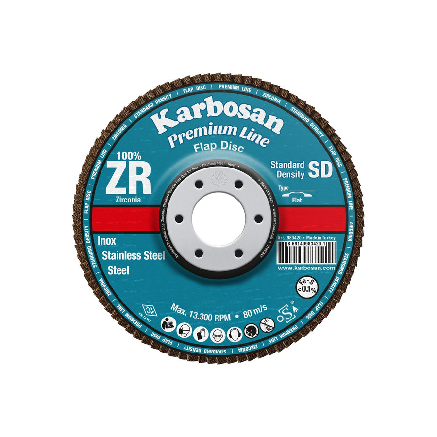 Karbosan Zirkonyum Flap Disk 115x22 60 Kum (983460)