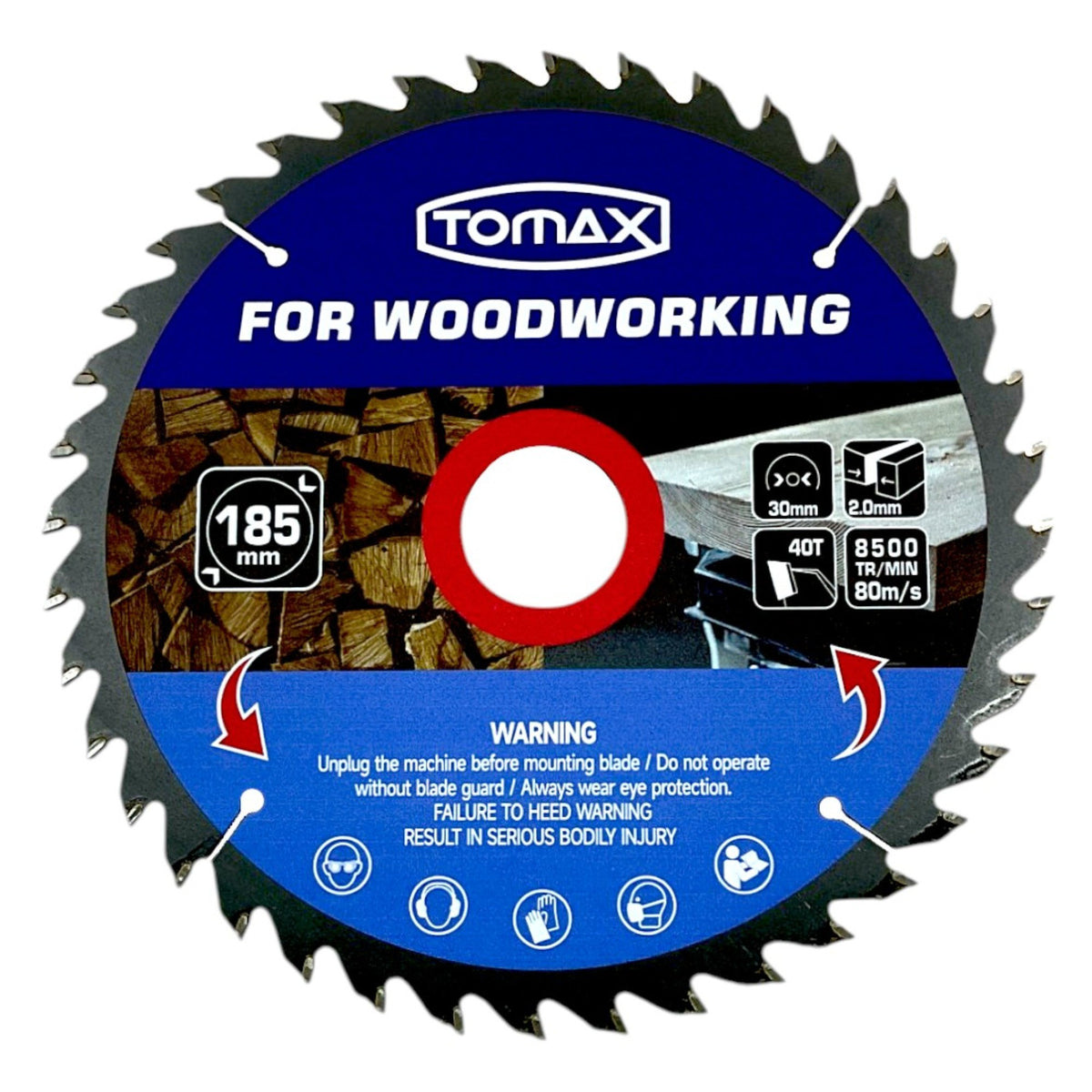 TOMAX SUNTA KESME TESTERE 185x2.0x40T - 1. görsel