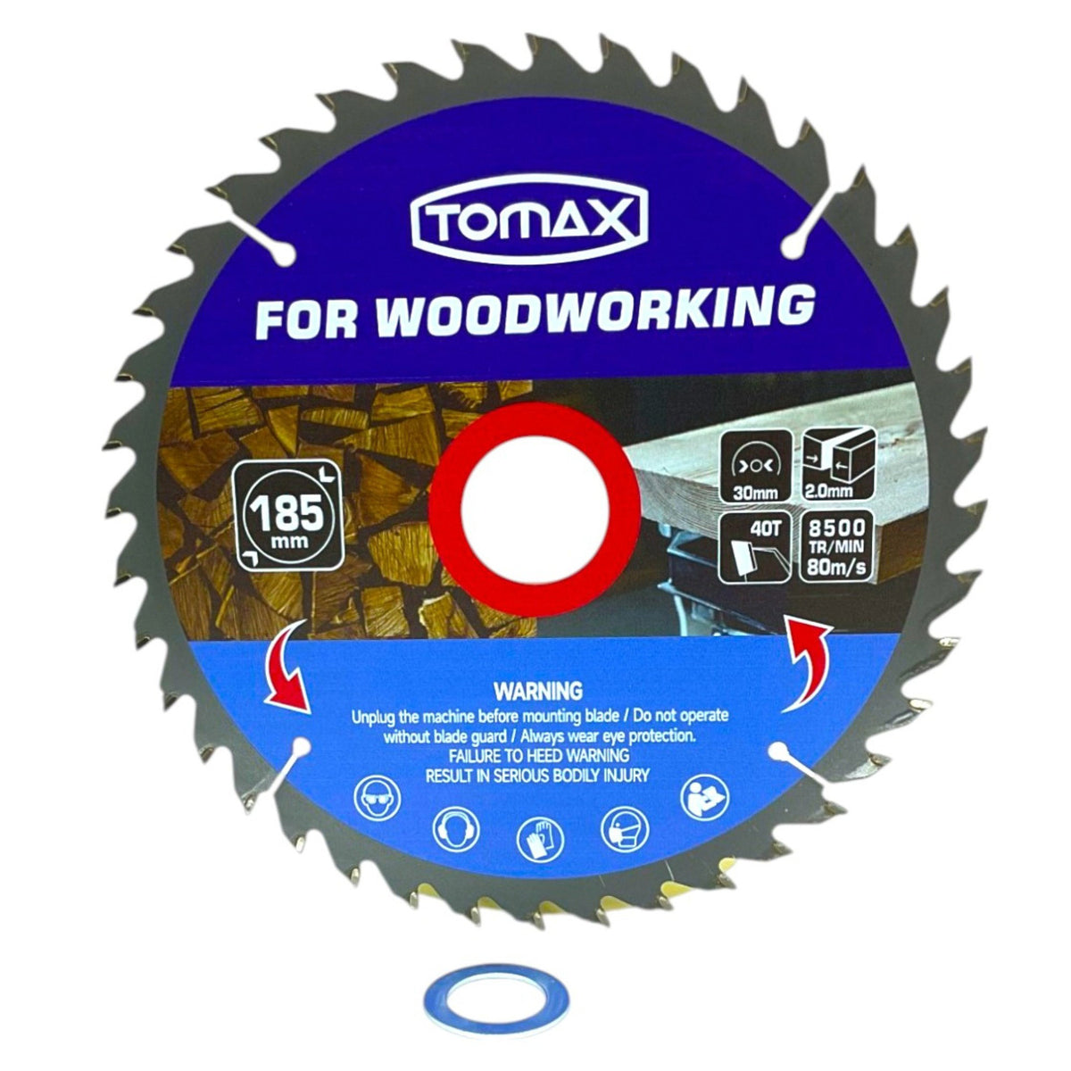 TOMAX SUNTA KESME TESTERE 185x2.0x40T - 2. görsel