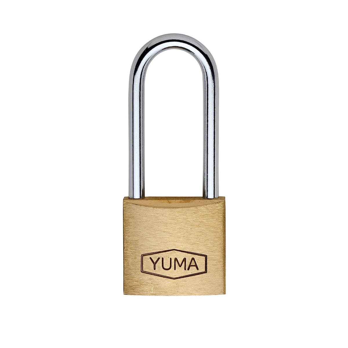 YUMA PİRİNÇ ASMA KİLİT UZUN 32 MM YM-2032L - Görsel 2