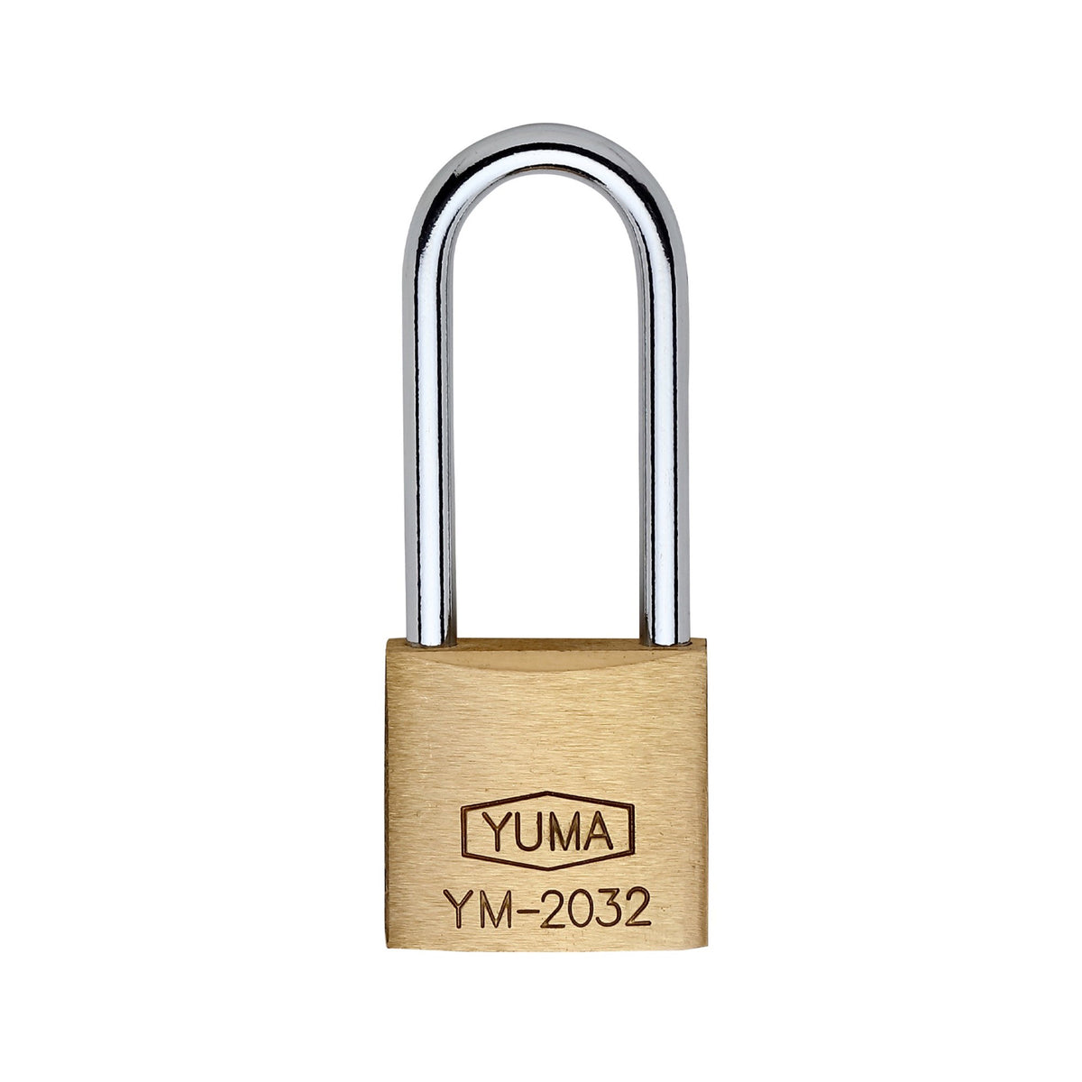 YUMA PİRİNÇ ASMA KİLİT UZUN 32 MM YM-2032L - Görsel 1