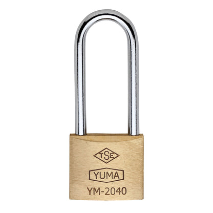 YUMA PİRİNÇ ASMA KİLİT UZUN 40 MM YM-2040L - Görsel 1