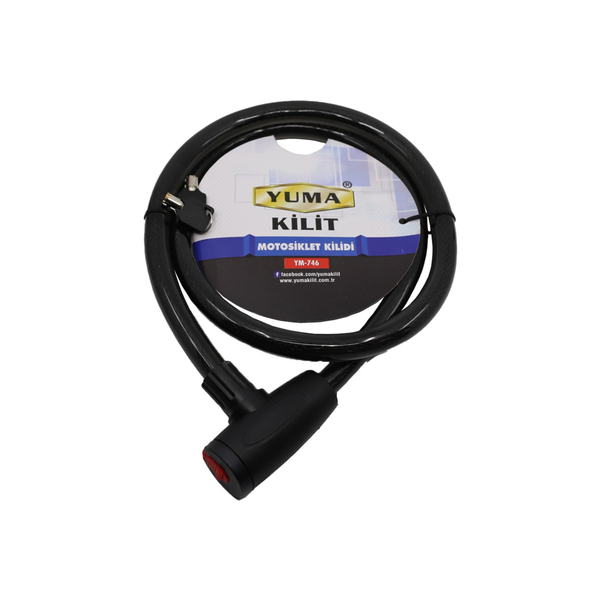 YUMA MOTORBİSİKLET KİLİDİ 20X150 CM YM-746 - Görsel 2