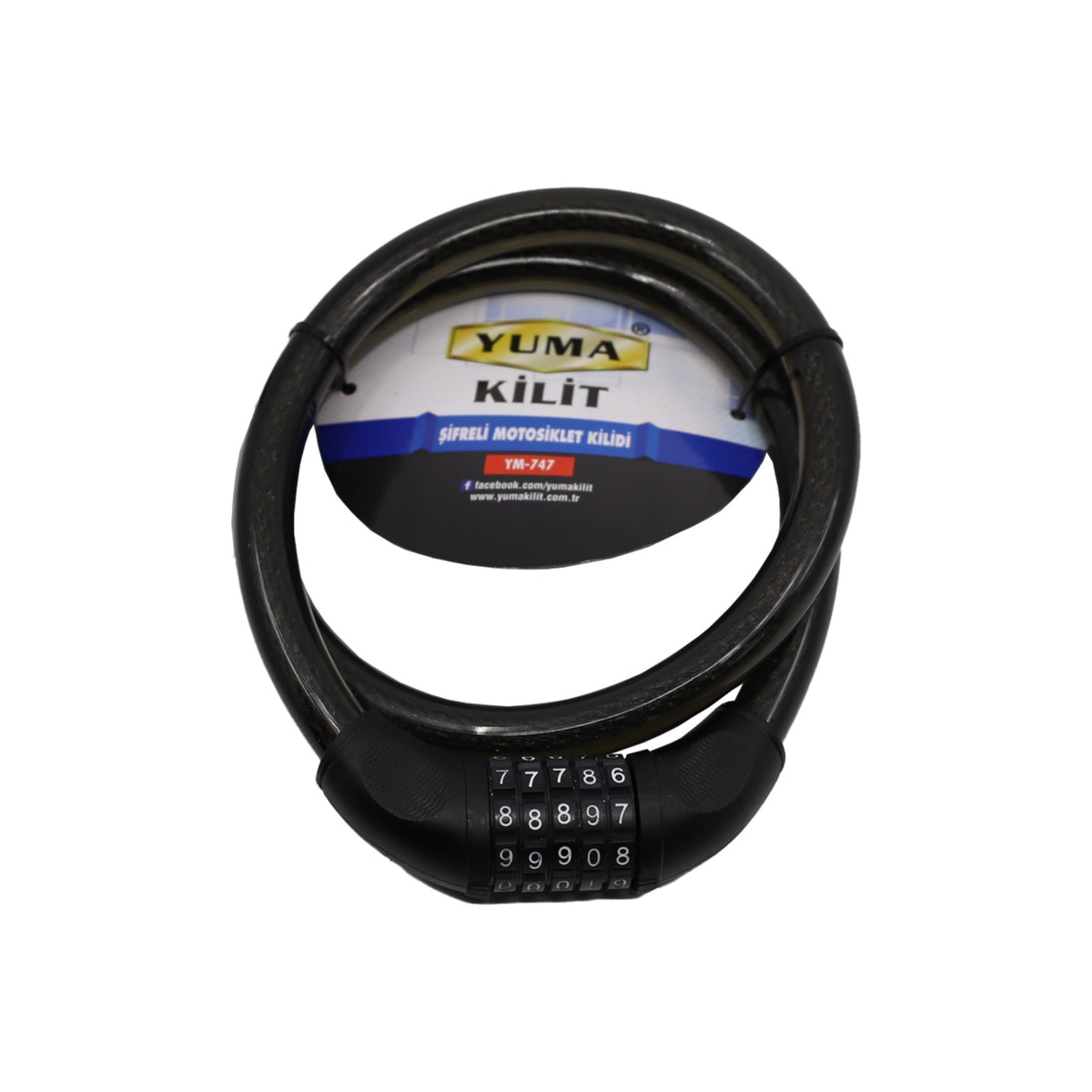 YUMA MOTORBİSİKLET KLD. ŞİFRELİ 20X120 CM YM-747 - Görsel 1