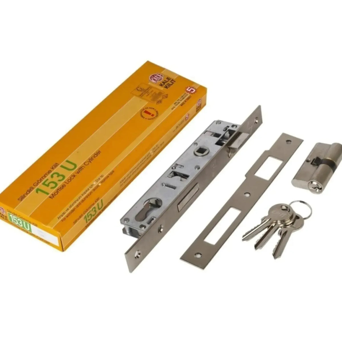 KALE SİL.DAİRE KİLİDİ DİLLİ 153/25 MM NİKEL - Görsel 4