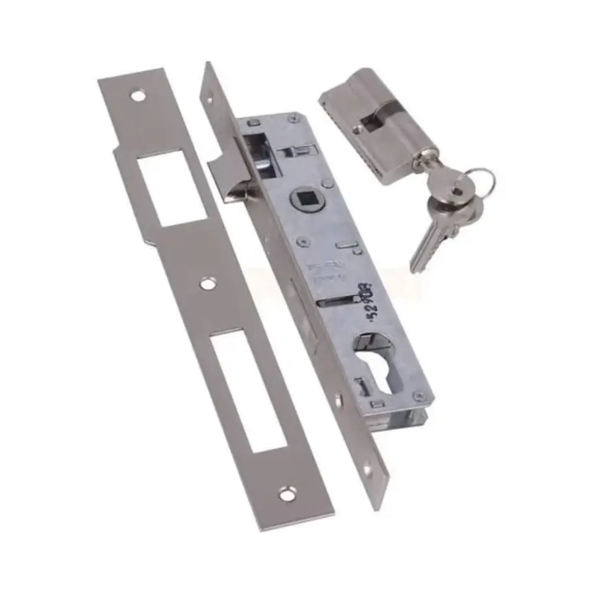 KALE SİL.DAİRE KİLİDİ DİLLİ 153/20 MM NİKEL - Görsel 3