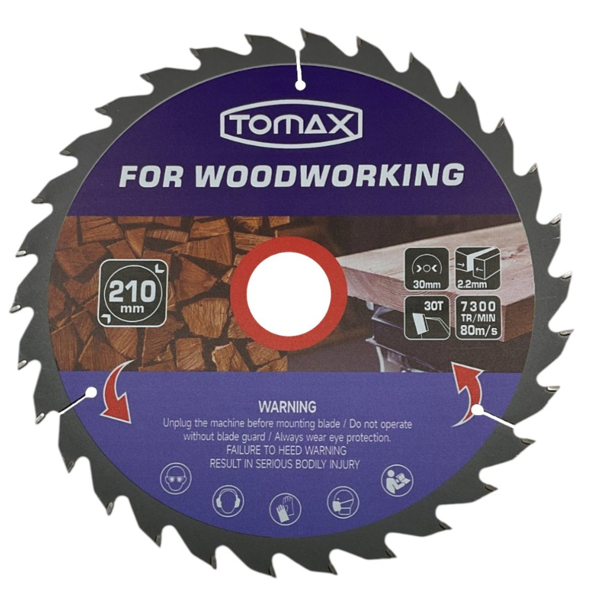 TOMAX SUNTA KESME TESTERE 210x2.2x30T - 1. görsel
