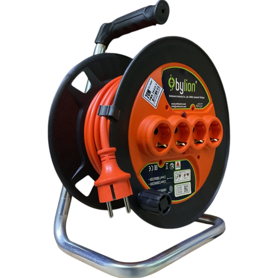 Bylion PMK Seyyar Makara Kablo 3x1.5 mm² - 20 m