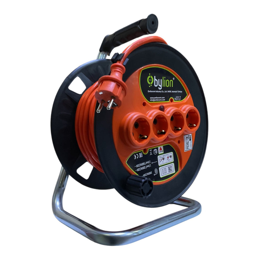Bylion PMK Seyyar Makara Kablo 3x2.5 mm² - 20 m