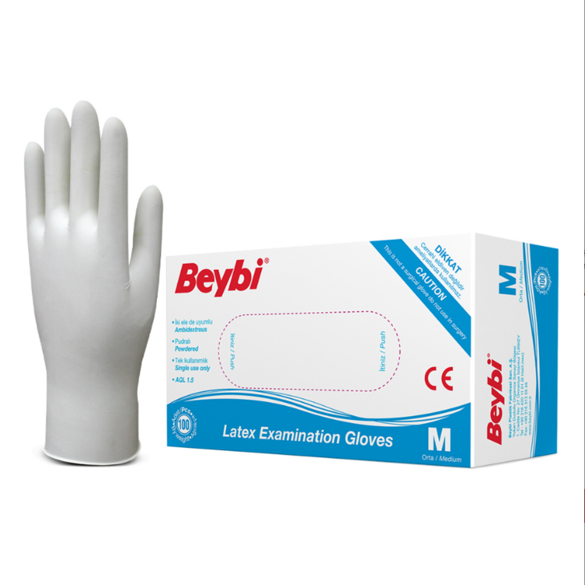 BEYBİ PUDRALI MUAYENE ELDİVENİ M - 1. görsel