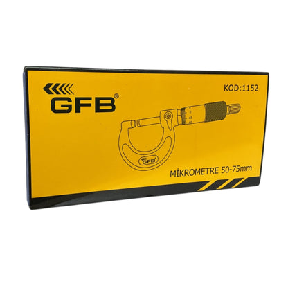 GFB DIŞ ÇAP MİKROMETRESİ 50-75x0.01 MM KOD:1152 - Görsel 2