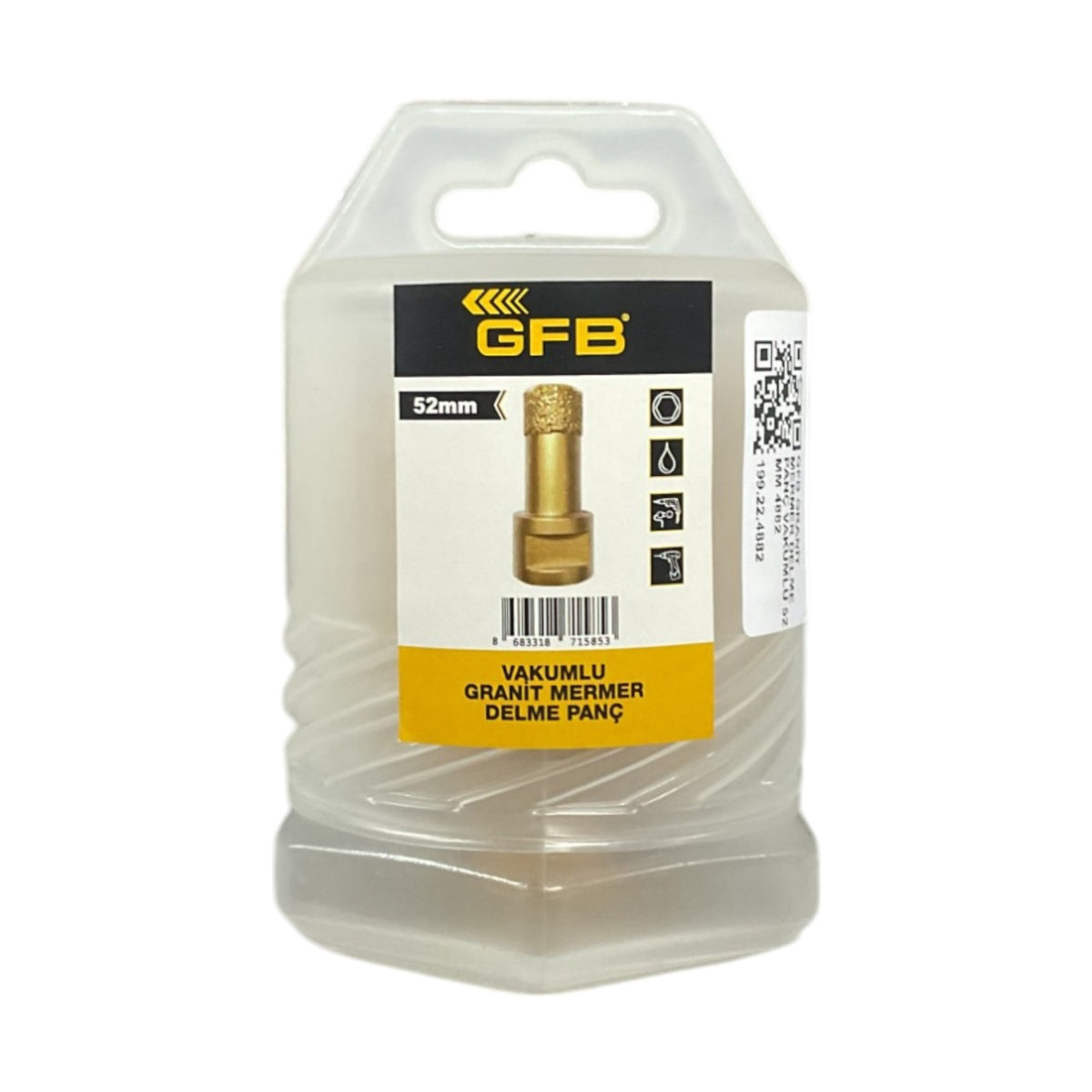 GFB GRANİT MERMER DELME PANÇ VAKUMLU 52 MM 4882 - görsel 2