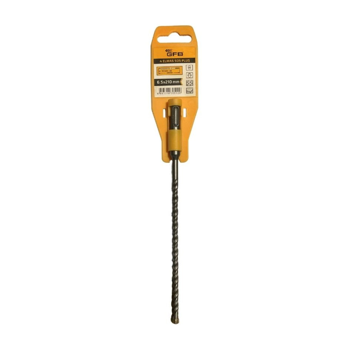GFB 4 ELMASLI SDS PLUS MATKAP UCU 6.5x210 MM 2079 - görsel 1