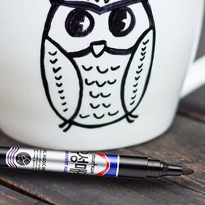 MUNHWA PERMANENT MARKER KOLİ KALEMİ SİYAH - Görsel 5