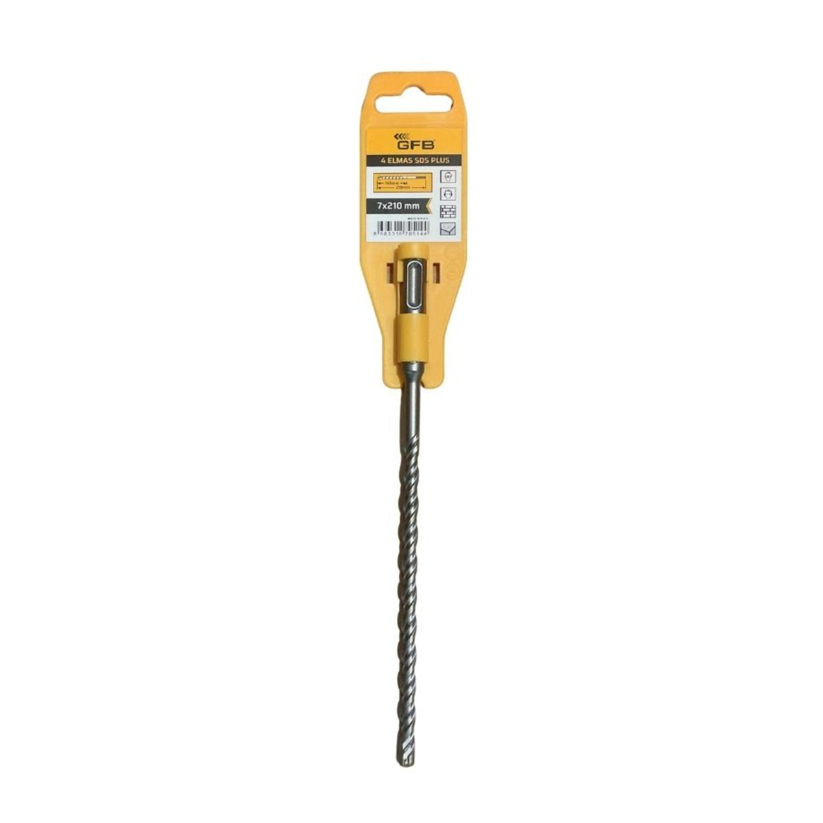 GFB 4 ELMASLI SDS PLUS MATKAP UCU 7x210 MM 2081 - görsel 1
