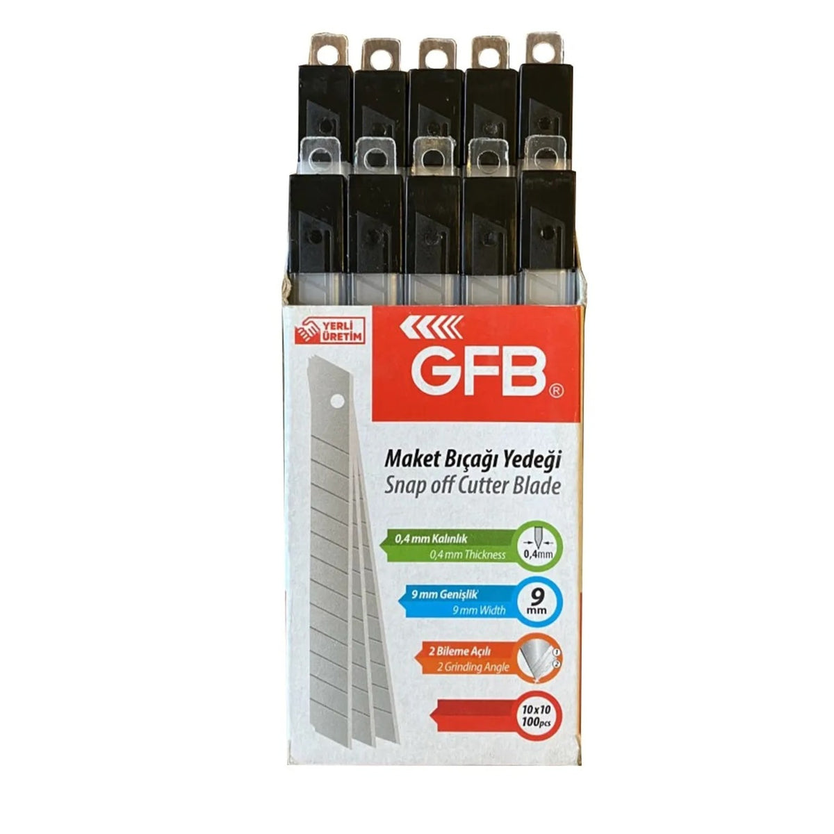GFB MAKET BIÇAĞI YEDEĞİ DAR 9 MM 0.40 MM KOD: 4525 - Görsel 4