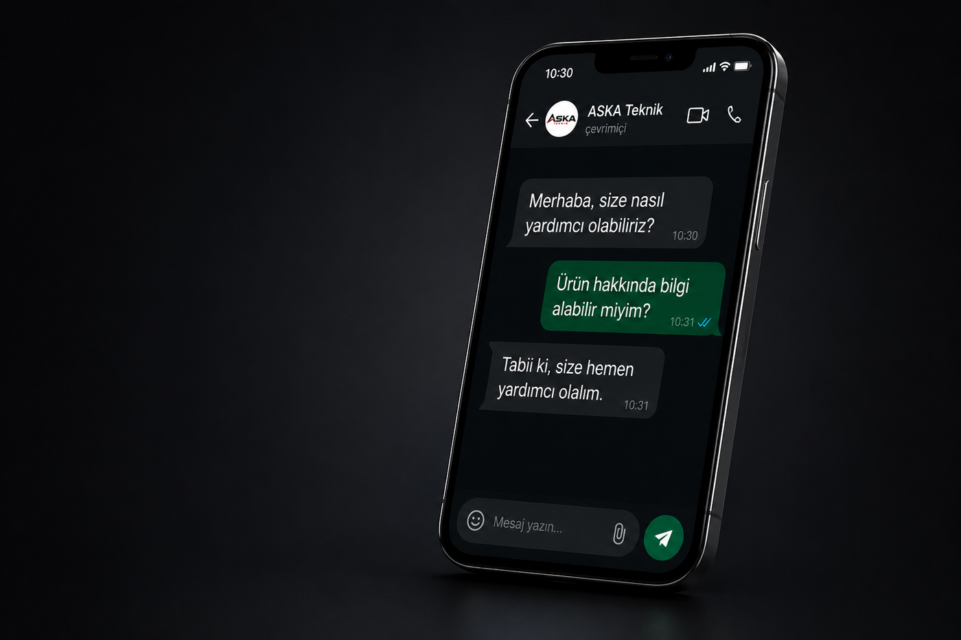 WhatsApp Destek 7/24