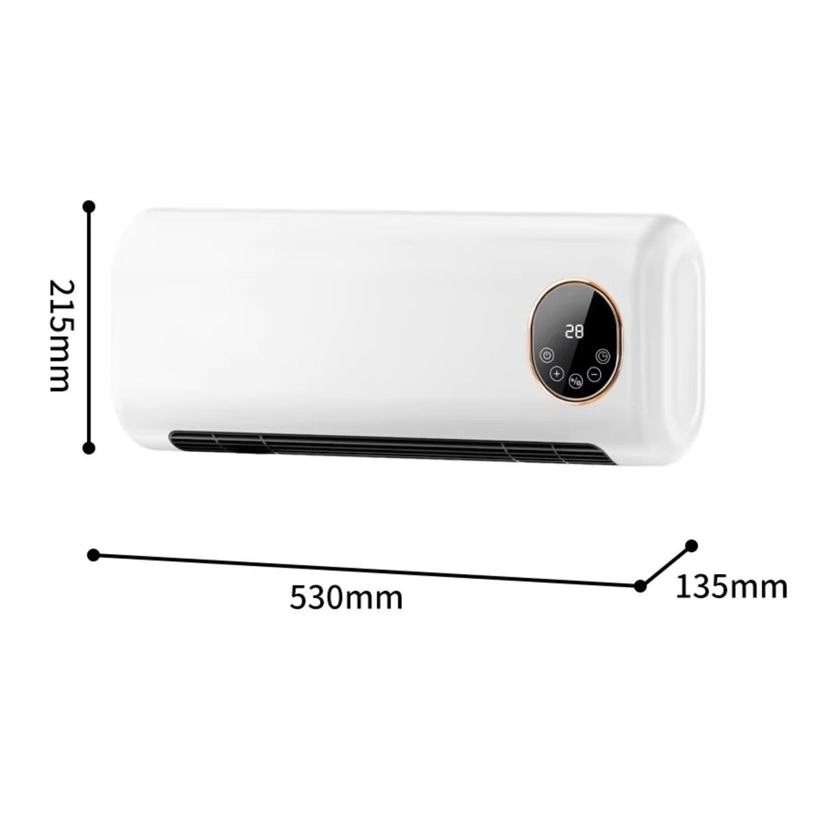 İNOVA SATURN DUVAR T.KLİMATİK FANLI ISITICI 2000 W - görsel 2