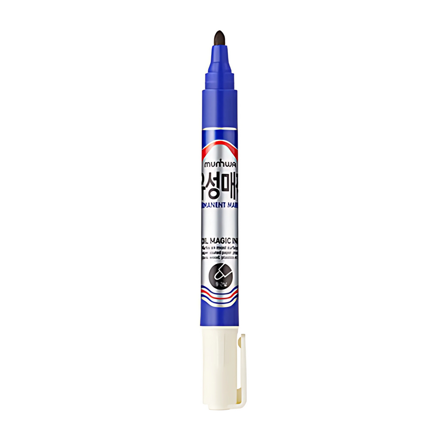 MUNHWA PERMANENT MARKER KOLİ KALEMİ MAVİ - Görsel 1