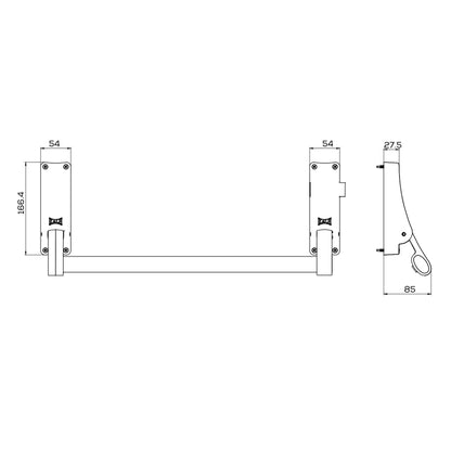 KALE PANİK BAR KD040/30-280 - Görsel 5