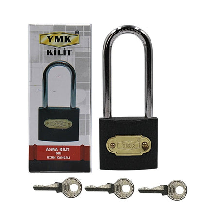 YMK ASMA KİLİT GRİ UZUN 32 MM YMK-1232L - Görsel 4