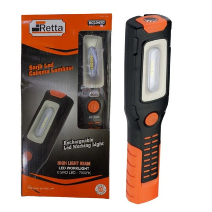 RETTA RCL0470 SARJLI LED ÇALIŞMA LAMBASI 330 LÜMEN - 2. görsel