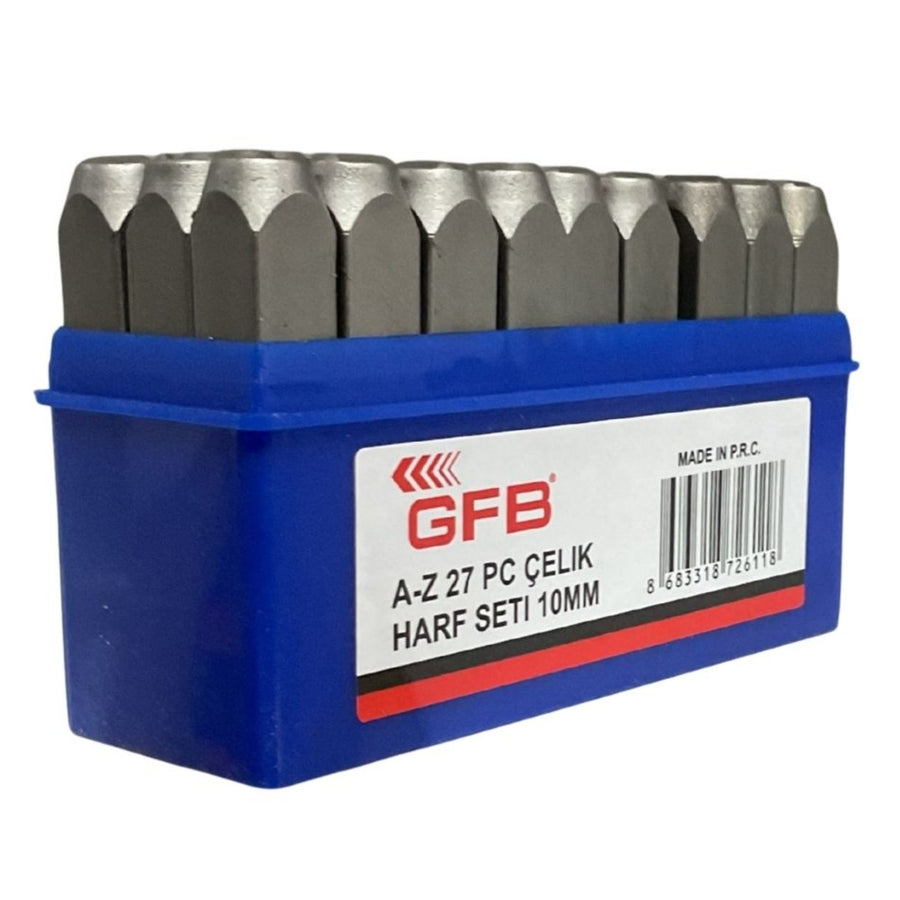 GFB Çelik Harf Takımı 10 mm Kod 6797