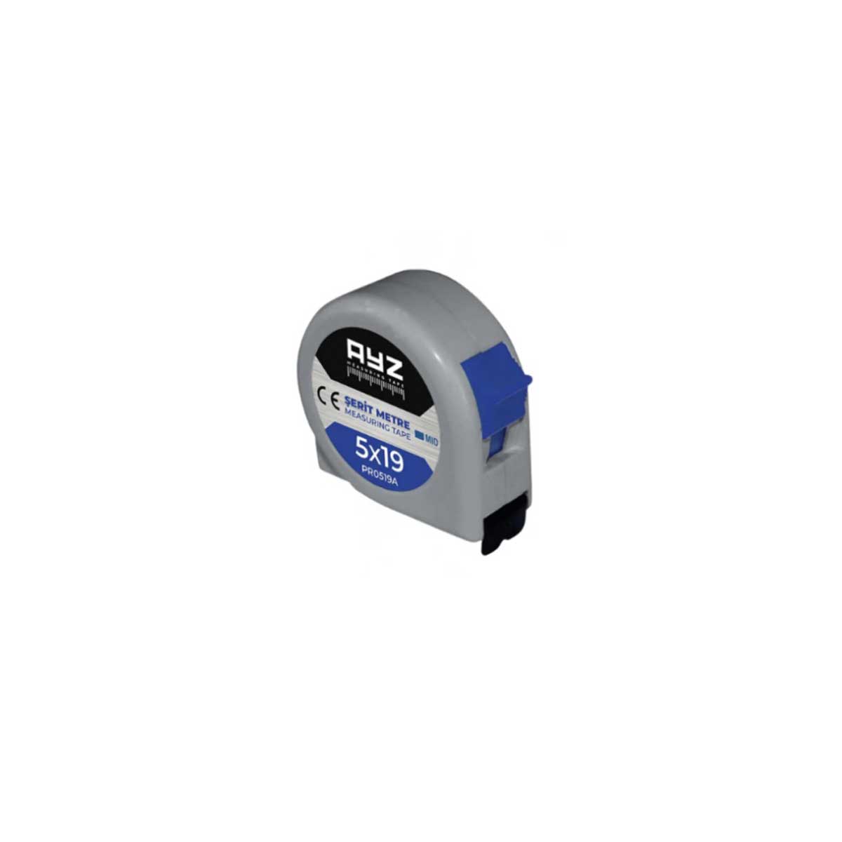 AYZ ŞERİT METRE GRİ (PR0519A) 5x19 MT
