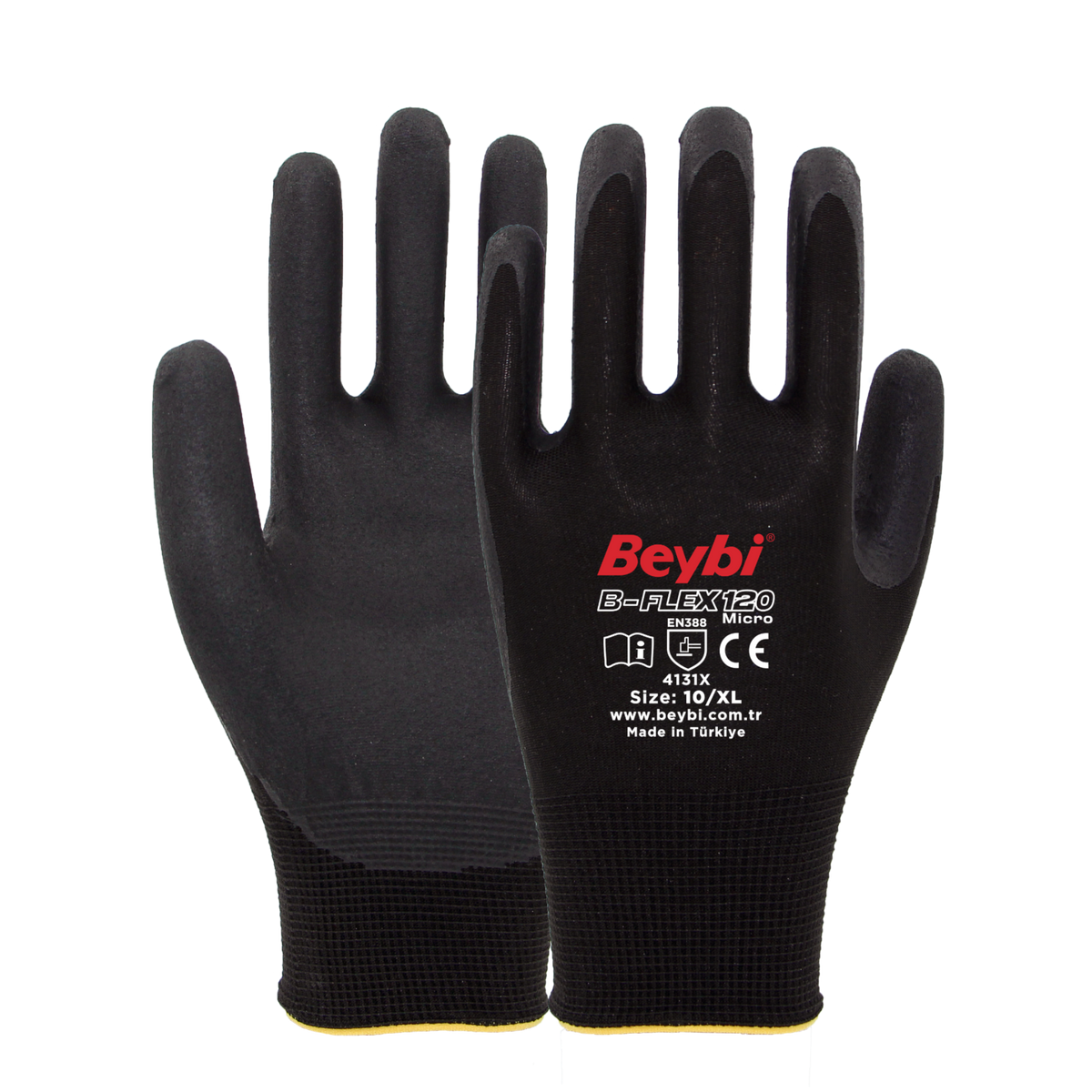 BEYBİ B-FLEX120 MİCRO KÖPÜK NİTRİL ELDİVEN NO:9 - 1. görsel