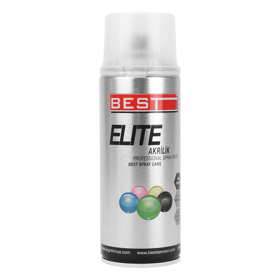 BEST SPREY BOYA ELİTE 400 ML RAL9006 METAL GRİ - görsel 1