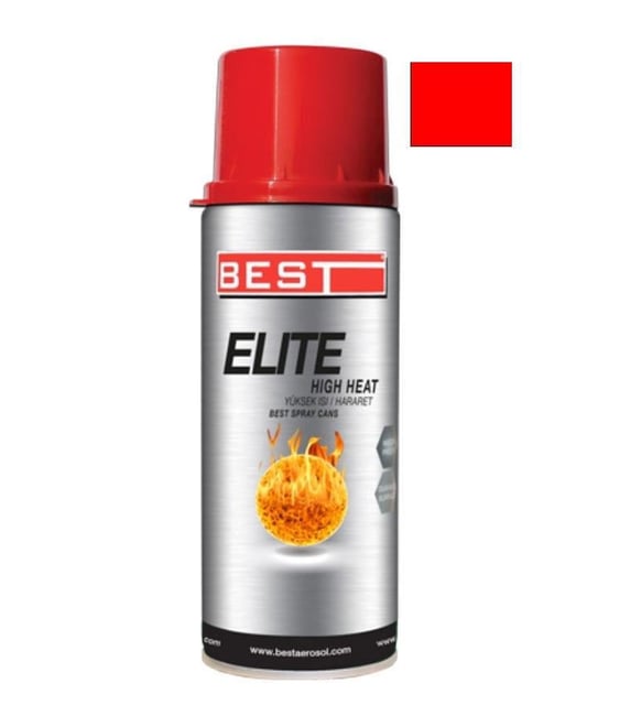 BEST YÜKSEK ISI (HARARET) BOYASI 400 ML KIRMIZI - görsel 1