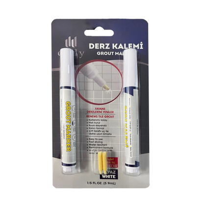 DERZ KALEMİ BEYAZ 2 Lİ - Görsel 1